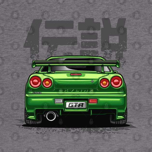 Monster Skyline GTR R34 (Envy Green) by Jiooji Project